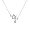 Diamond Studded Star Necklace with Hollowed Out Pentagonal Star Collarbone Chain, Super Immortal Sen Series As A Gift for Girlfriend