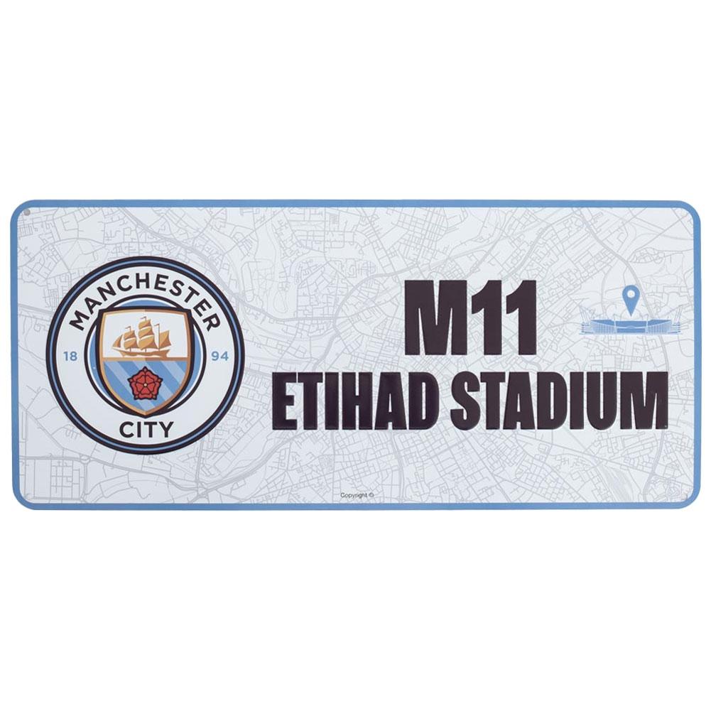 Manchester City FC Route To Etihad Stadium Crest Plaque