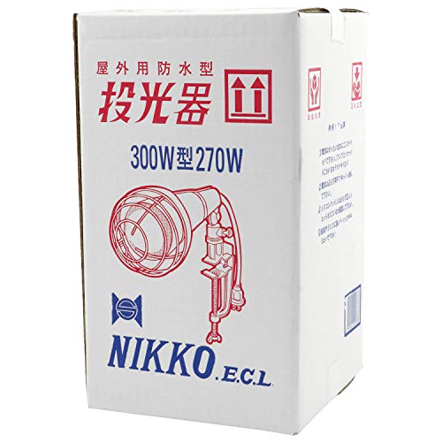 Toa Tsusho Nikko Incandescent Floodlight, 300W, 130E, Red