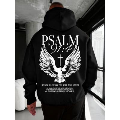 Hristiyan İncil Ayeti Erkek Kadın Kapüşonlu Sweatshirt Sonbahar Kış Dış Mekan Tatil Günlük Bol Sıcak Spor Giyim
