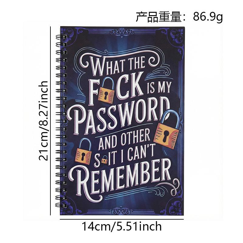 Interesting Spiral Cipher Password Lock Notebook Personal Diary Stationery Gift 1pcs