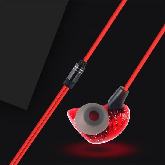 Wired Earphone In-ear HiFi Stereo Long Cable 3.5mm Plug Music Earbuds Monitoring Headphone for Live Broadcast
