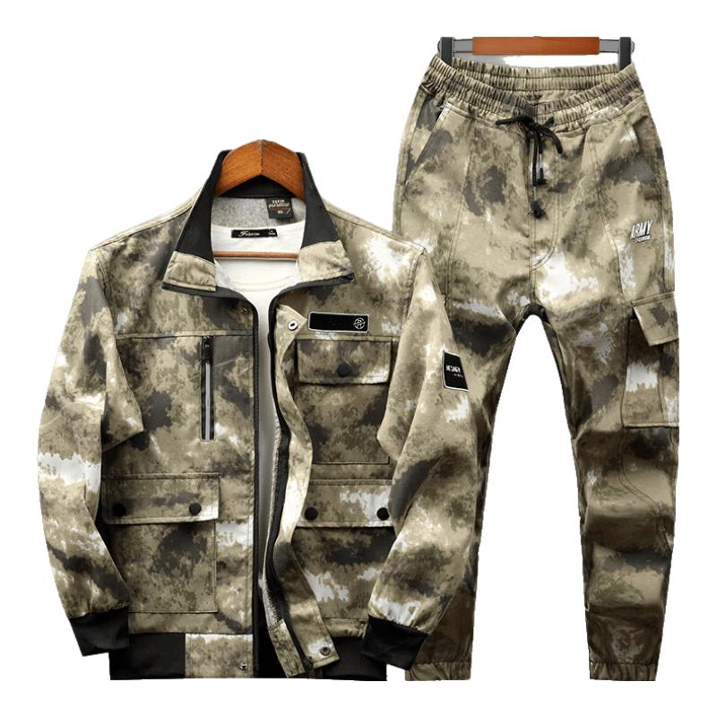 Men s Long-Sleeve Camouflage Workwear Set 175