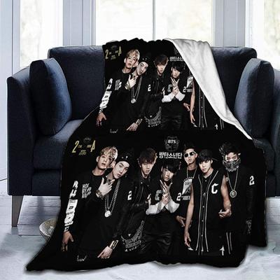 Character Print Flannel Blanket Small Animal Cartoon Flannel Blanket