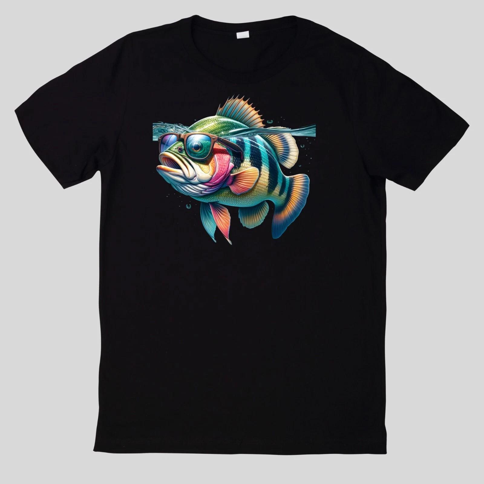 T-Shirt Aquarell Lustiges Bassangeln S