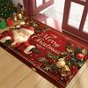 1Pcs Anti Fatigue Kitchen Rugs Christmas Santa ClausWaterproof Non-Slip Thick Cushioned Kitchen Mat Heavy Duty Comfort Standing Mat for Kitchen