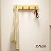 With Hooks Wall Mounted Coat Rack Storage Function Hanging Shelf Wooden Storage Rack  Living Room