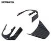 Car Accessories For Toyota Avalon 2018      Carbon Fiber Interior Steering Wheel Cover Molding Trim Frame