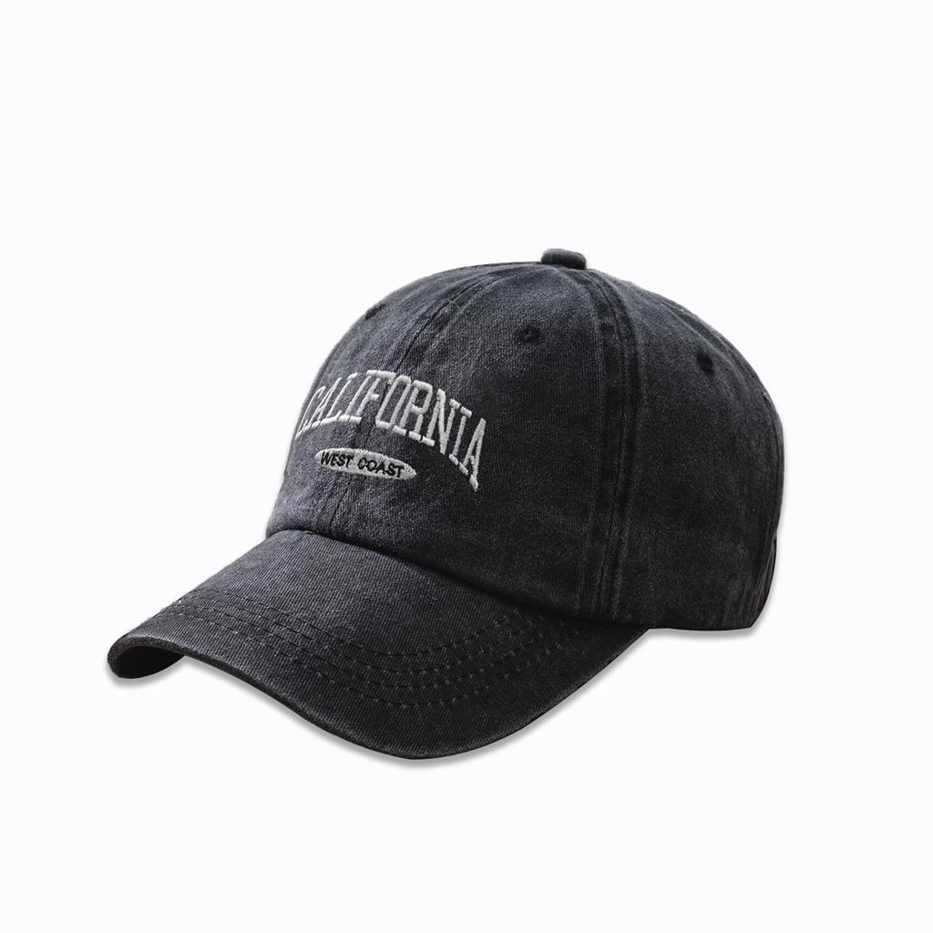 Hat Japanese Trend Wide Brim Versatile Washed Baseball Cap Men's Korean Version Embroidered Letter Cap Women
