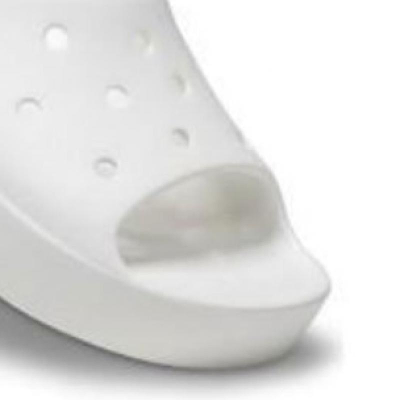 CrocS Women S claSSic Platform SlideS White 208180 100