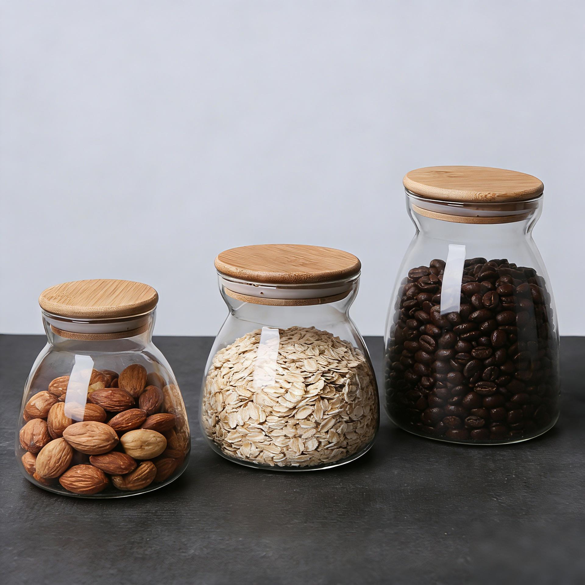 Glass Storage Jar: Sealed Container for Cereal, Tea, or Food 500ml Sealed Jar