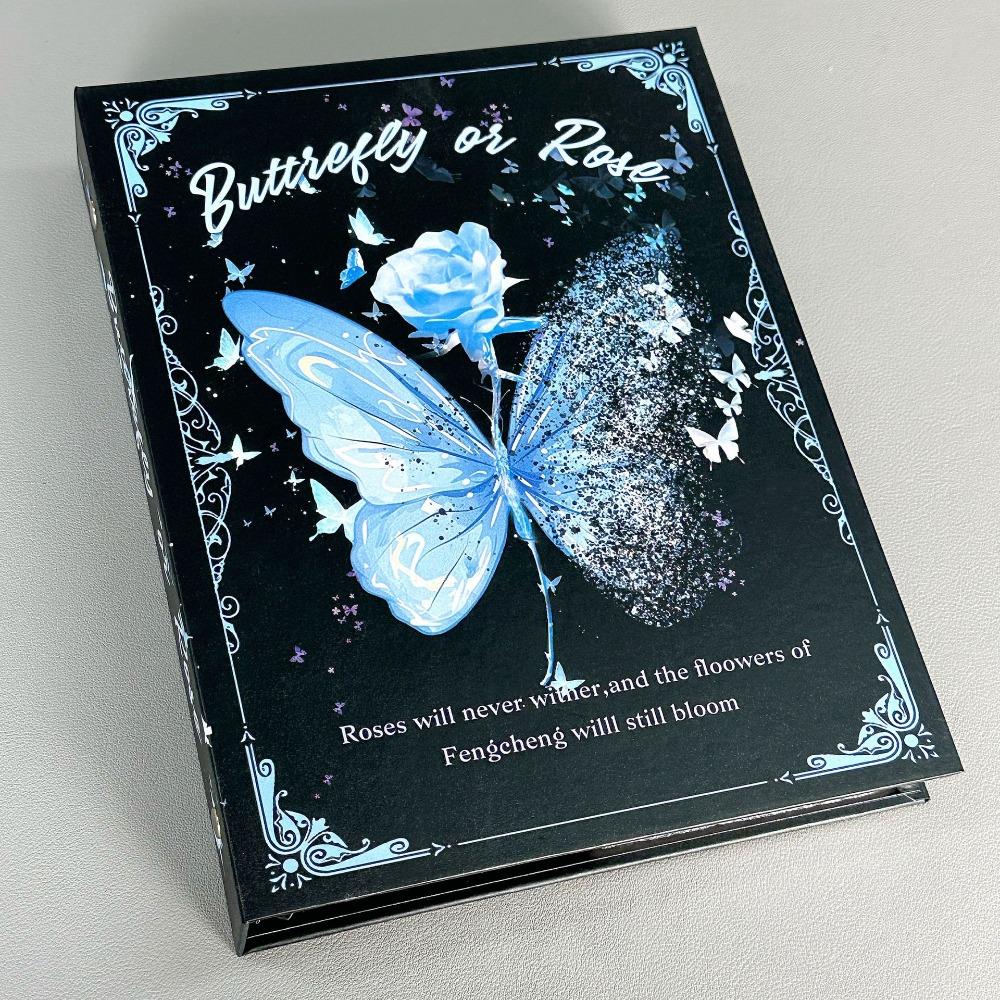 3-inch Size A5 Photo Album Butterfly Design 3-inch K-pop Idol Photo Binder Fan Meeting