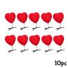 5/10pcs Heart Hair Clip 3D Plush Love Shaped Hairpins Fashion Duckbill Clip Wedding Party Hair Accessories for Girls Lady