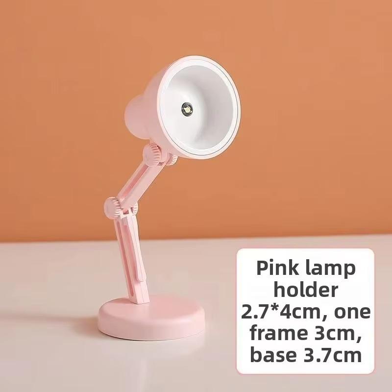 Mini Luce da Lettura Notturna a LED da Libro Pieghevole Lampada da Tavolo Dormitorio Camera da Letto Luci Comodino Creative Decorazioni per la Casa Lampada per Casa delle Bambole