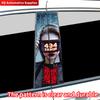 Cyberpunk Beauty Car Stickers Car B-pillar Vinyl Decals Waterproof Auto Center Pillar Sticker Cover Scratches Vehicle Decor