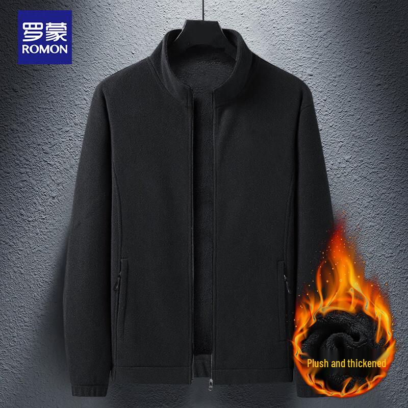 ROMON Men's Casual Thick Fleece Jacket 920