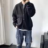 Autumn Men's Knitted Cardigan Sweater Casual Pure Color Lazy Fashion Youth Versatile Knitwear Coat