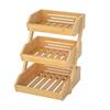 Bamboo Multi-layer Vegetable & Fruit Draining Storage Basket