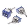 Miniature Lever Toggle Switch Single Pole Double Throw On-Off-On /On-On 120Vac 6A 1/4 Inch Mounting Mts-202
