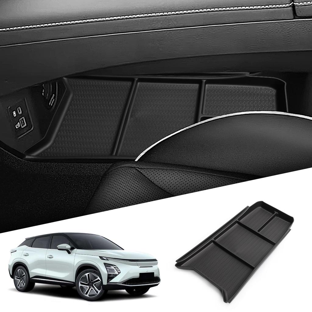 Für Chery OMODA 5 C5 E5 EV Modell 2025 2025 Mittelkonsole untere Aufbewahrungsbox Autoablage TPE Organizer Zubehör Aufräumen Schwarz