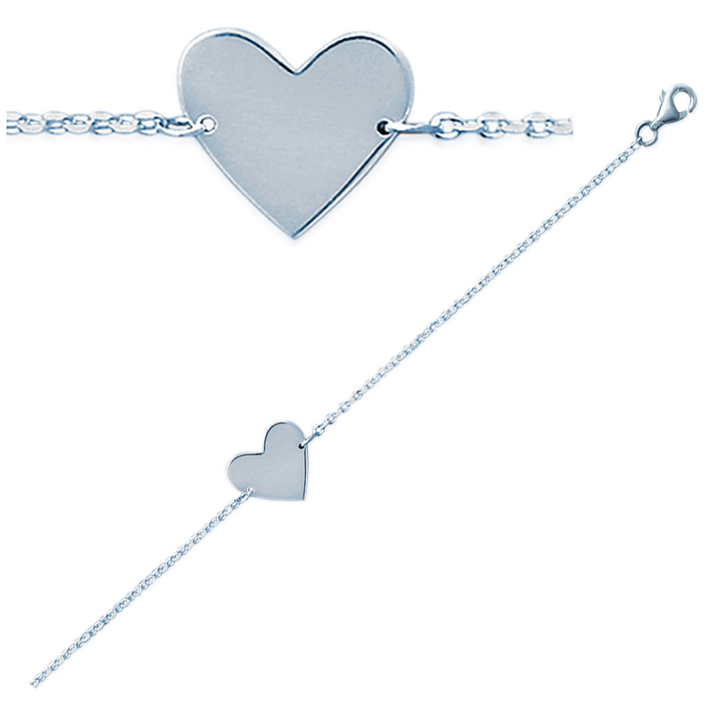 Les Trésors De Lily [C7280] - Silver Bracelet 'Love' - 10x14 Mm