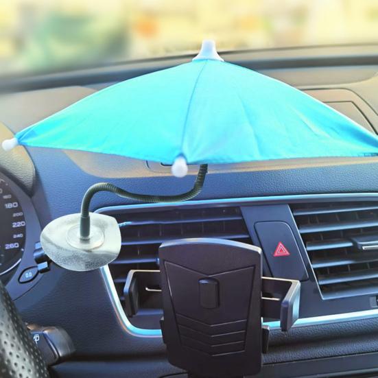 Umbrelă Parasolar Telefon Mobil Portabilă Anti-UV Parasolar Pliabil pentru Telefon