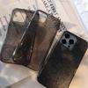 Creative Transparent Black Phone Case for Apple Phones