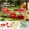 Micro Landscape Miniature Camping Set Plastic Mini Outdoor Folding Chair  Photography Scene