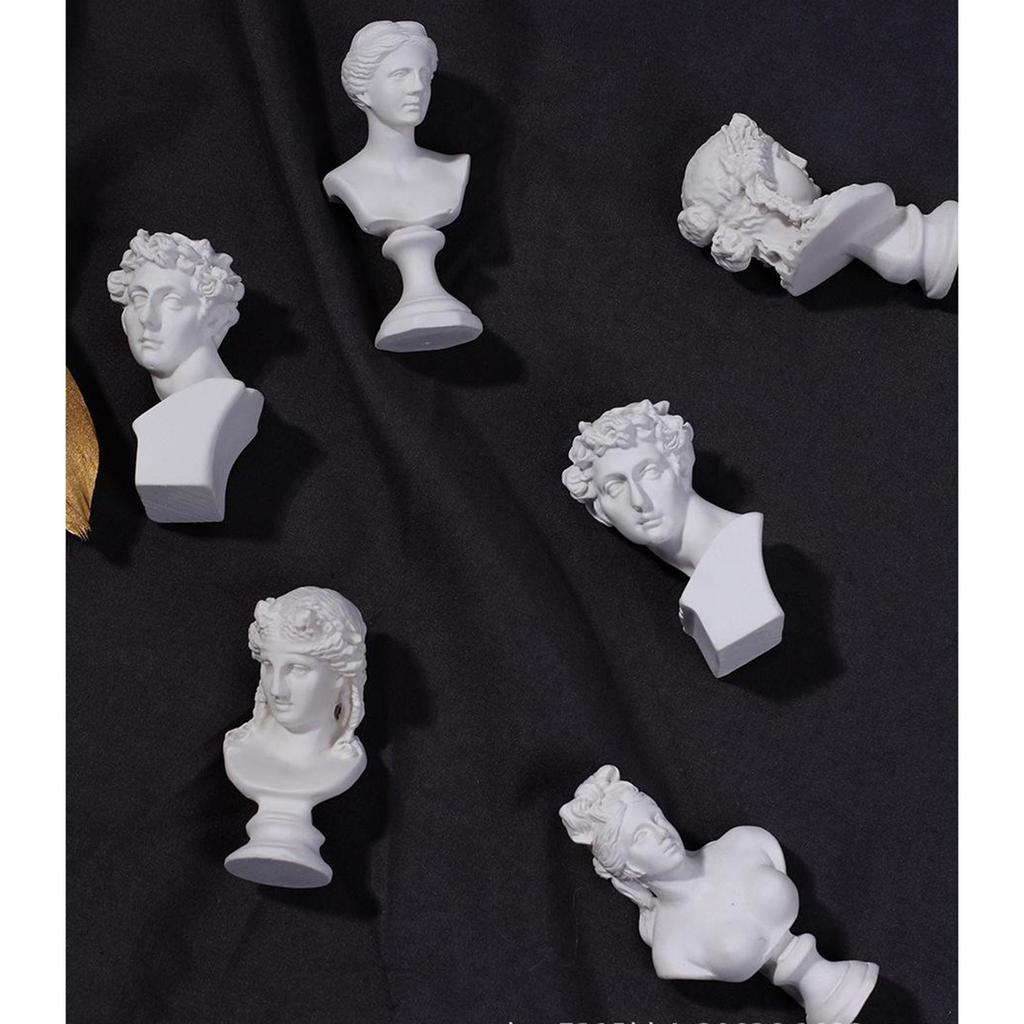 Bust Statue Sculpture,Classic Greek Figure Head Statue Resin Figurine Head Sculptures Decoration Sketch Ornament Small