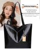 2025 Crocodile-Pattern PU Leather Shoulder Tote Bag - Large Capacity, Women's Fashion Retro Handbag