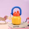 650ml 316 Stainless Steel Big Belly Insulated Bottle Portable Double-Wall Vacuum Thermos, Dual Drinking Spout Handle Water Cup