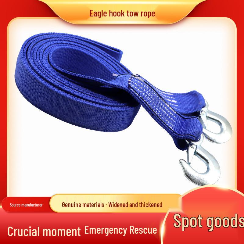 Sturdy Vehicle Tow & Rescue Rope for Emergency Use
