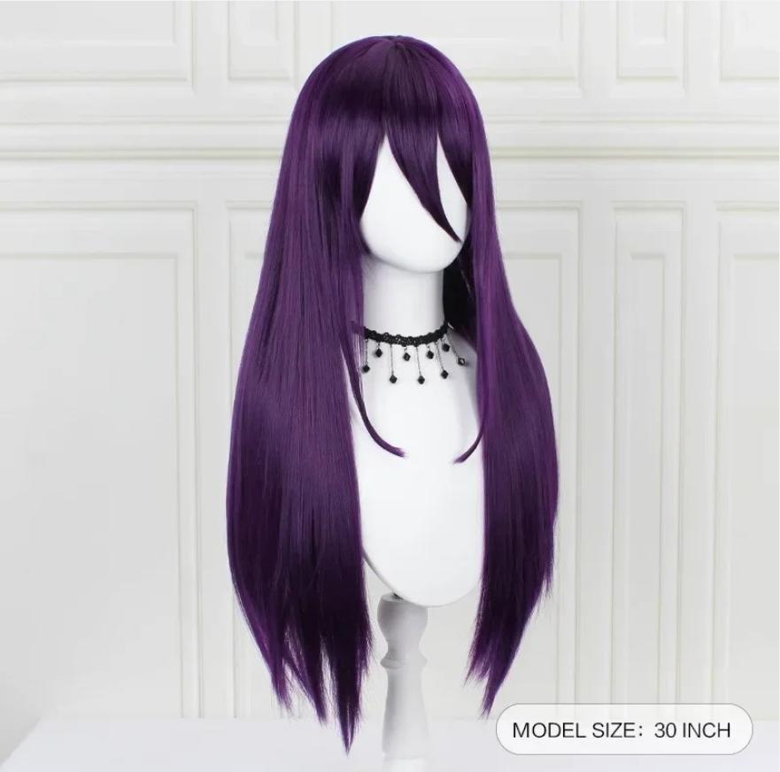 Anime Hra Doki Doki Literature Club Yuri Monika Natsuki Sayori DDLC Dlouhá rovná paruka Párty Syntetické Cosplay paruky pro ženy