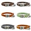 Halloween Pet Collar Adjustable For Dogs And Cats With Bell Pumpkin Skeleton Bat Design Neckband Christmas Costume Accessories