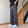 Casual pants men's summer new ice silk men's casual pants straight high-end American popular slim-fit pants