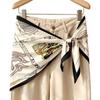 Spring and summer printed skirt women's triangle towel skirt curtain decorative belt towel stacked short skirt fart curtain new fashion