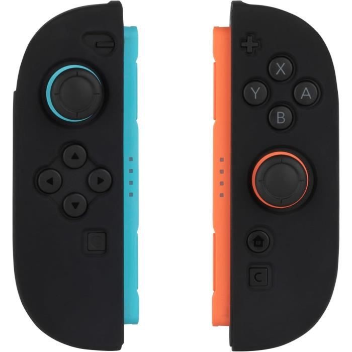 Coque De Protection Pour Manettes Joy-Con - KONIX - Nintendo Switch 2 - Silicone - Antichoc - Anti-rayures - Anti-poussière - Noir