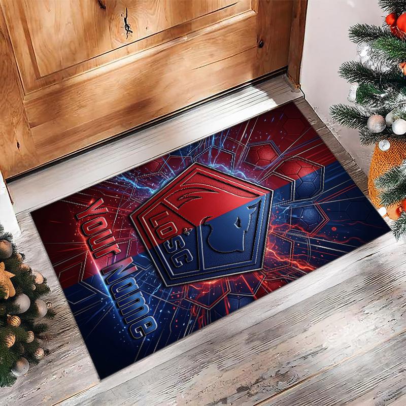LOSC Lille Printed Crystal Velvet Rug Non‑Slip Crystal Velvet Carpet For Sofa Bedroom Indoor Home Decoration