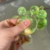 Green Grapes Shape Fruit Squishy Toy Glossy Slow Rising Squeeze Soft Stress Relief Toy  Relaxation