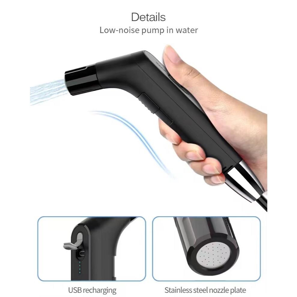 Portable Electric Bidet Fits Bottles for Personal Cleaning Shattaf Rechargeable Travel Camping Summer Cooling Bidet Shower Jet Sprayer Muslim Bidet
