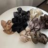 Satin Fungus Edge Hair Ring Female High-end Solid Color Scrunchie High Elastic Hair Accessories