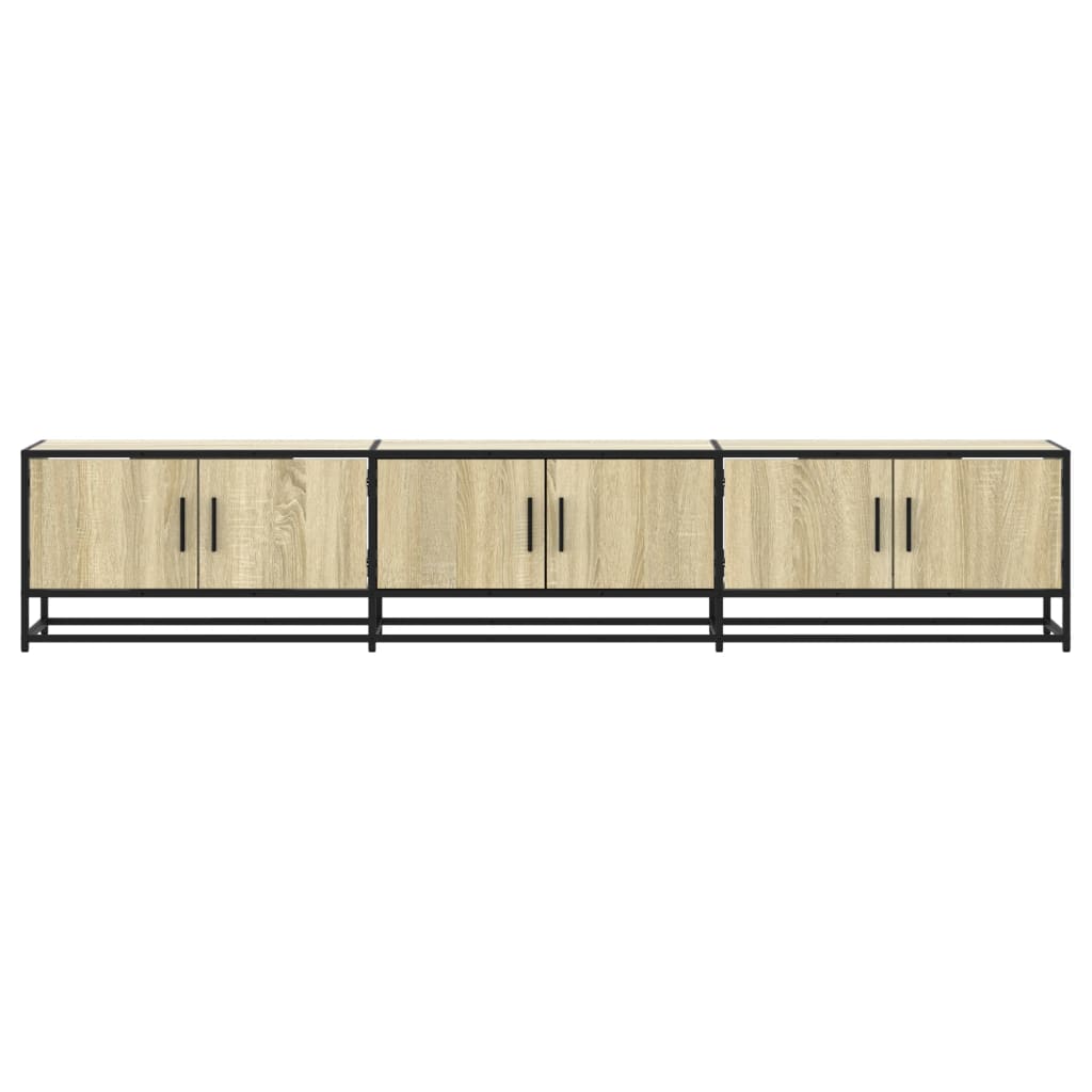 TV Stand in Sonoma Oak Finish 210 x 35 x 41 cm Particleboard