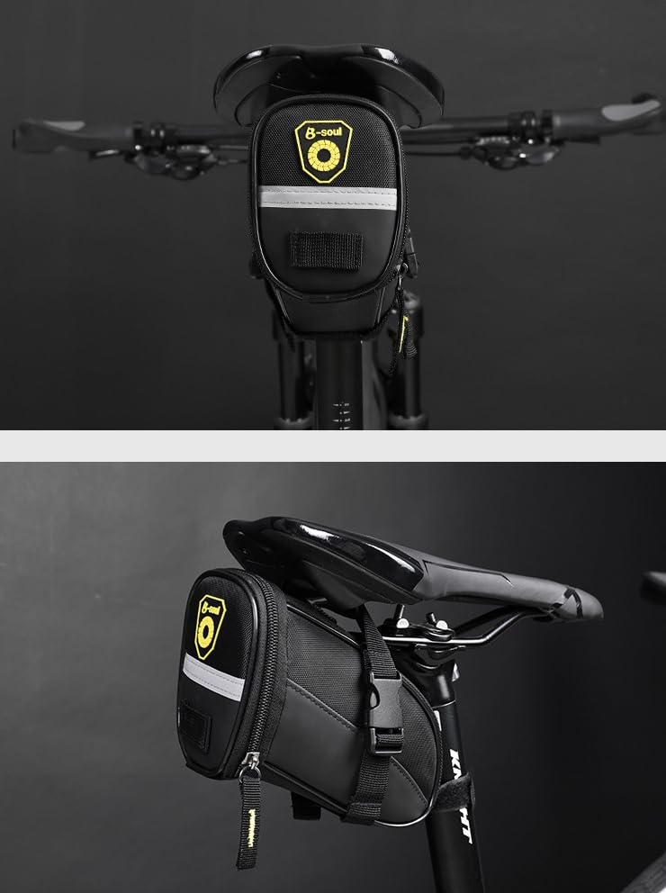 UNIQOCK Bicycle Saddle Bag, Waterproof, Compact, Compatible with Road Bikes, Cross Bikes, and Other Bicycles, Dry Bag, Cycle Bag, Rear Bag
