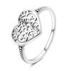 Elevated Red Heart Ring copper Band of Pink Hearts Black Zircon Bow New Ring Do It Yourself Women Fine Jewellery Christmas Gifts