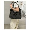 Women Vintage Pleated DenimTote Bag for Daily Commute