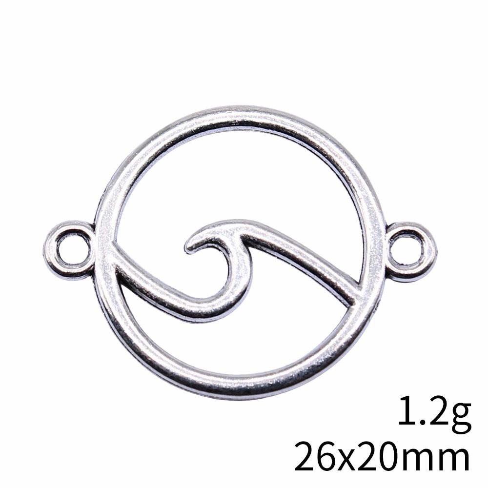 Mother's Day Charms For Bags Wave Water Drop Swirl Charms Pendant Audience Bag Pendant