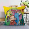 Curious G-George Cartoon Lucky Dragon Pillow Cover Sofa Cushion Cover Home Room Decoration Children Gift