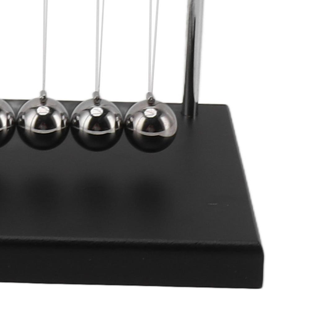 Wooden Base Desktop Balancing Balls 5.51x4.65x5.91in Steel Swing Balls Science Learning