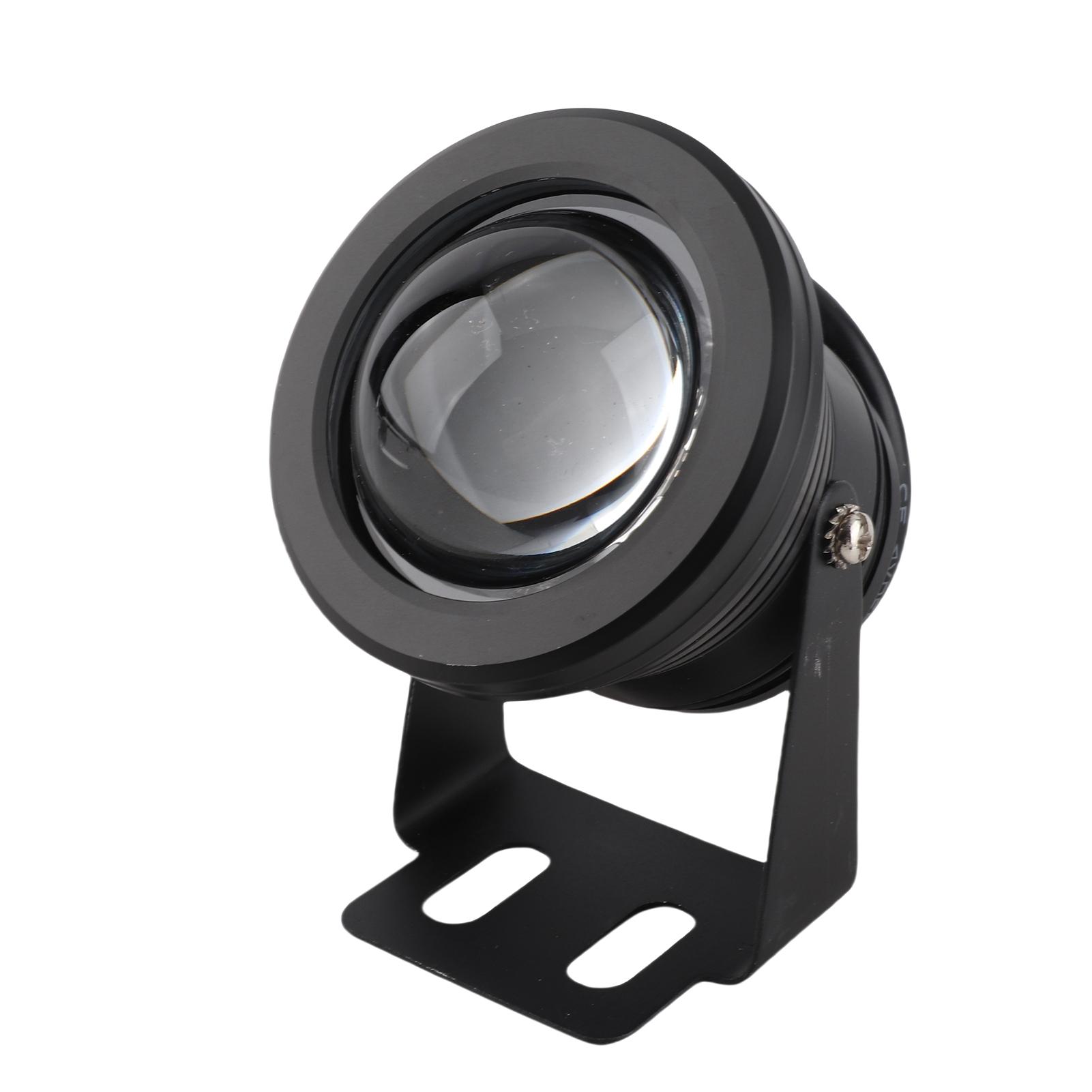 12В 10Вт RGB Светодиодная лампа для аквариума, бассейна, сада, подводная, черная