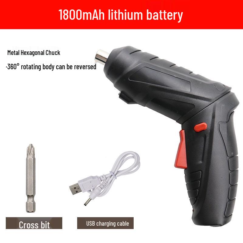 Multi-functional Rechargeable Electric Drill & Screwdriver Set with Universal Flexible Shaft and Extension Rod